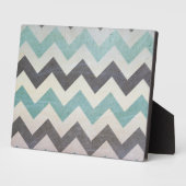 Chevron Pattern op metaal textuur door Shirley Tay Fotoplaat (Zijkant)
