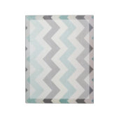 Chevron Pattern op metaal textuur door Shirley Tay Notitieblok (Linkerzijde)