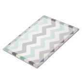 Chevron Pattern op metaal textuur door Shirley Tay Notitieblok (Schuin)