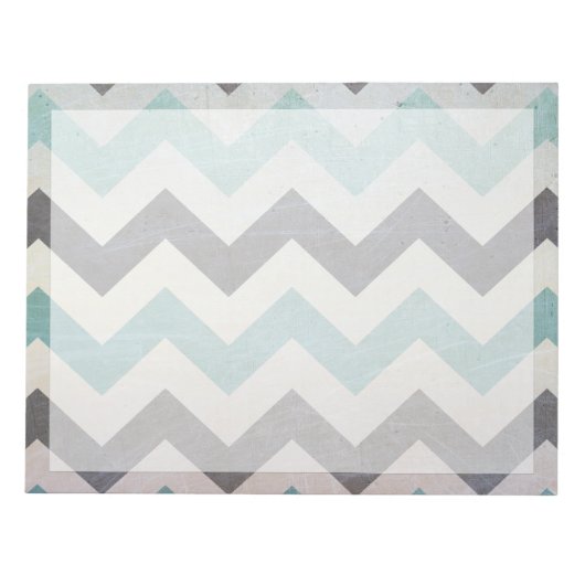 Chevron Pattern op metaal textuur door Shirley Tay Notitieblok (Voorkant)