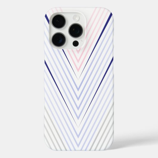 Chevron Pattern op witte achtergrond Case-Mate iPhone Case (Achterkant)
