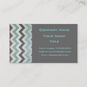 Chevron Pattern over Metal Texture van Shirley Tay Visitekaartje (Achterkant)