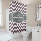 Chevron Pattern Persoonlijk Shower Curtain #4 Douchegordijn (In situ)