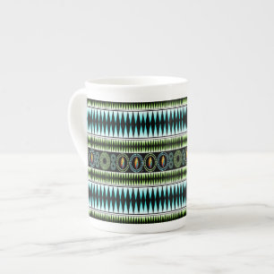 Chevron Pattern Porselein Kop