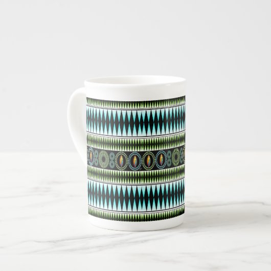 Chevron Pattern Porselein Kop (Links)