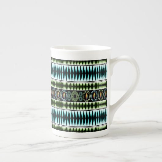 Chevron Pattern Porselein Kop (Rechts)