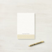 Chevron Pattern Post-it® Notes (Op bureau)
