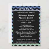 Chevron Pattern Reünie, Evenement of Uitnodiging v (Voorkant)