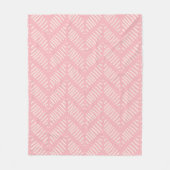 Chevron Pattern Roze Patroon Fleece Deken (Voorkant)