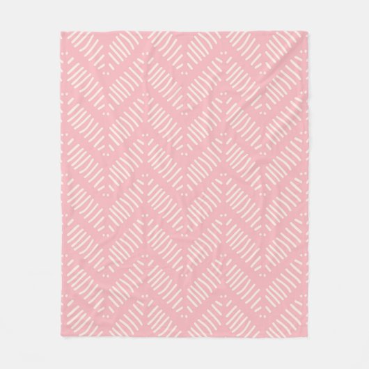 Chevron Pattern Roze Patroon Fleece Deken (Voorkant)