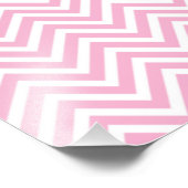 Chevron Pattern roze White ZigZag voor haar Foto Afdruk (Hoek)