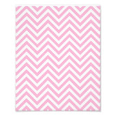 Chevron Pattern roze White ZigZag voor haar Foto Afdruk (Voorkant)