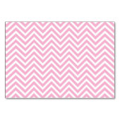 Chevron Pattern Roze Witte ZigZag  Retro Kaart (Achterkant)