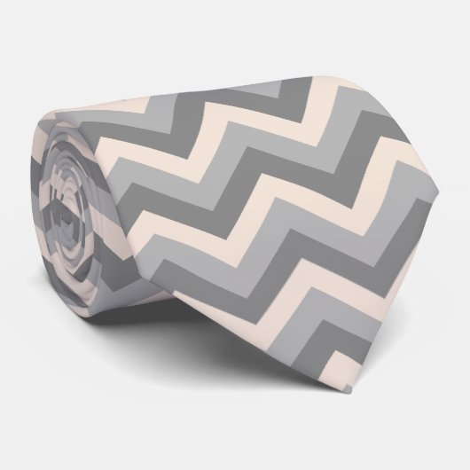 Chevron Pattern Stropdas (Opgerold)