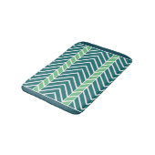 Chevron Pattern Teal Badmat (Gekanteld)