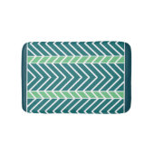 Chevron Pattern Teal Badmat (Voorkant)