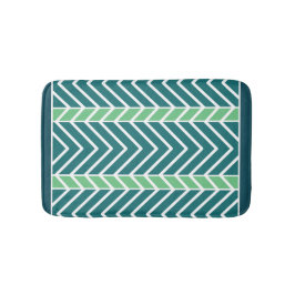 Chevron Pattern Teal Badmat