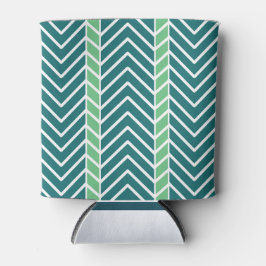 Chevron Pattern Teal Blikjeskoeler