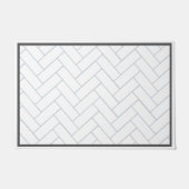 Chevron Pattern Tegel Deurmat (Voorkant)