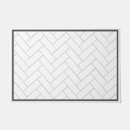 Chevron Pattern Tegel Deurmat