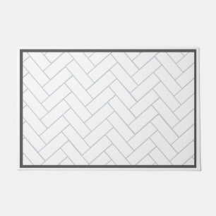 Chevron Pattern Tegel Deurmat