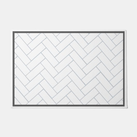 Chevron Pattern Tegel Deurmat (Voorkant)