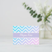 Chevron Pattern Visitekaartje (Staand voorkant)
