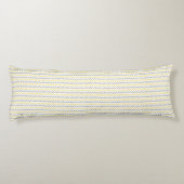 Chevron Pattern Yellow & Grey Body Pillow Lichaamskussen (Achterkant)