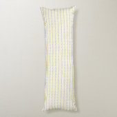 Chevron Pattern Yellow & Grey Body Pillow Lichaamskussen (Achterkant (Verticaal))