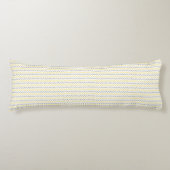 Chevron Pattern Yellow & Grey Body Pillow Lichaamskussen (Voorkant)