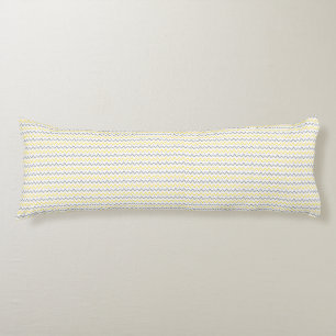 Chevron Pattern Yellow & Grey Body Pillow Lichaamskussen