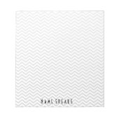Chevron Pattern Zigzag Specialized Gray Notitieblok (Voorkant)
