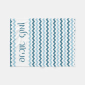 Chevron Personalized Baby Blanket Fleece Deken (Voorkant (Horizontaal))