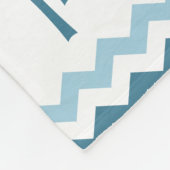 Chevron Personalized Baby Blanket Fleece Deken (Hoek)