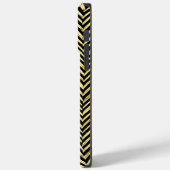 Chevron Persoonlijke naam in zwart en goud Case-Mate iPhone Case (Achterkant / Links)