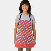 Chevron perzik geel minimal patroon schort (Insitu)