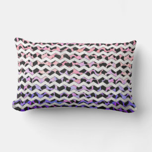 Chevron Pink en Black Dalmation Kussen