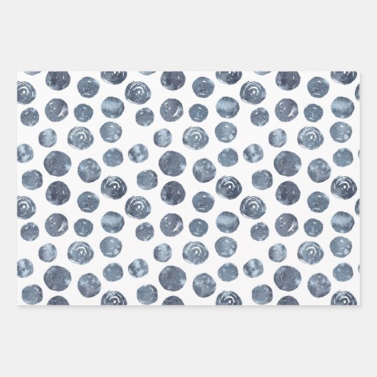 Chevron Polka Dots Wrapping Paper Set van 3 (Voorkant 2)