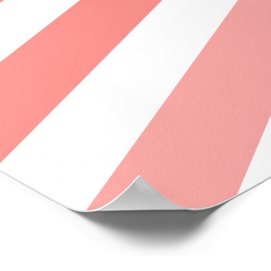 Chevron Print { CORAL} (Hoek)