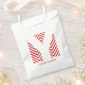 Chevron Print Upsherin Party Favor Bag Bedankzakje (Geknipt)