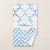 Chevron & Quatrefoil Bad Handdoek (Handdoek)