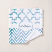 Chevron & Quatrefoil Bad Handdoek (Wasdoekje)
