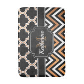 Chevron & Quatrefoil Badmat (Voorkant Verticaal)