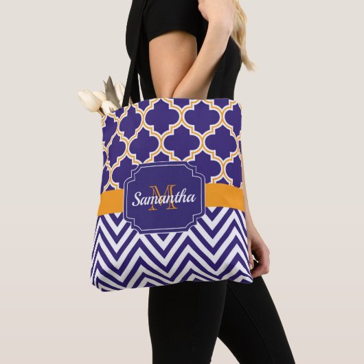 Chevron & Quatrefoil Tote Bag (Dichtbij)
