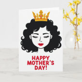 Chevron Queen Erekteken Kaart (Gele Bloem)