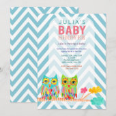 Chevron Rainbow - Eigenaren van bomen in het Baby  Kaart (Voorkant / Achterkant)