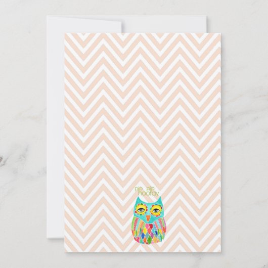 Chevron Rainbow - Eigenaren van bomen in het Baby  Kaart (Achterkant)