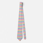 Chevron Rainbow Pattern Stropdas (Voorkant)