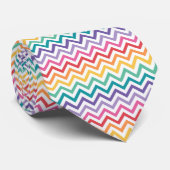Chevron Rainbow Pattern Stropdas (Opgerold)