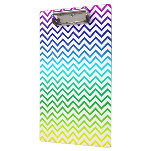 Chevron Rainbow Pattern Zigzag Klembord (Links)